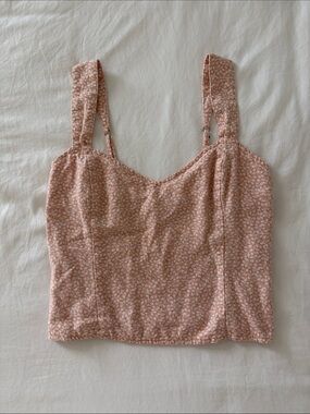 Abercrombie & Fitch Peach Floral Cami with Adjustable Straps